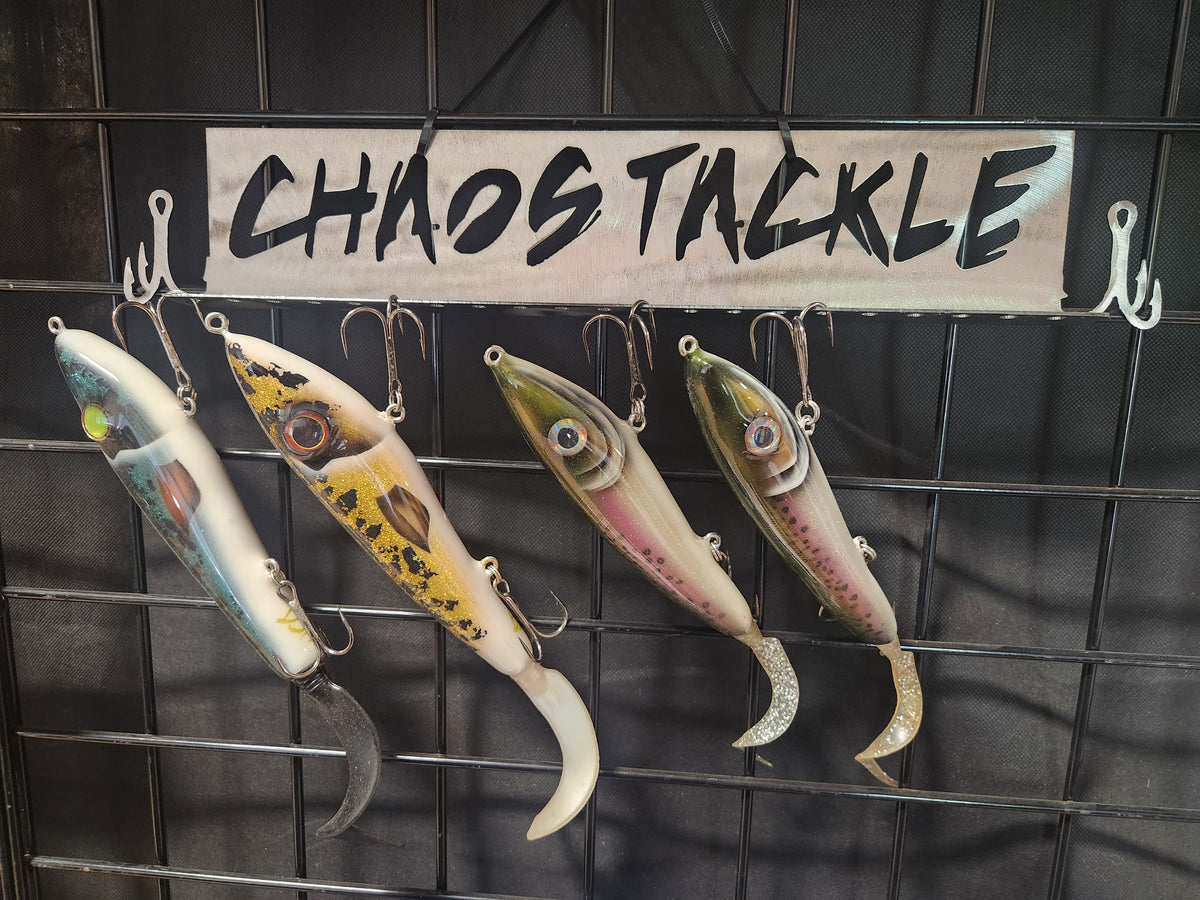 catapult chaoes fish hooks CHAOS TACKLE ALUMINUM LURE HANGER