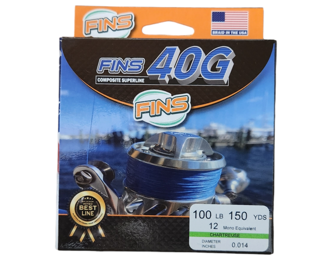 fins braided fishing line FINS 40G BRAID – Chaos Tackle