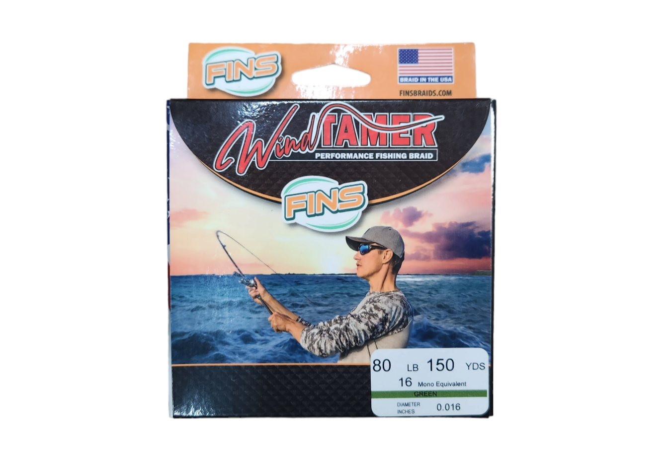 FINS WIND TAMER BRAID – Chaos Tackle