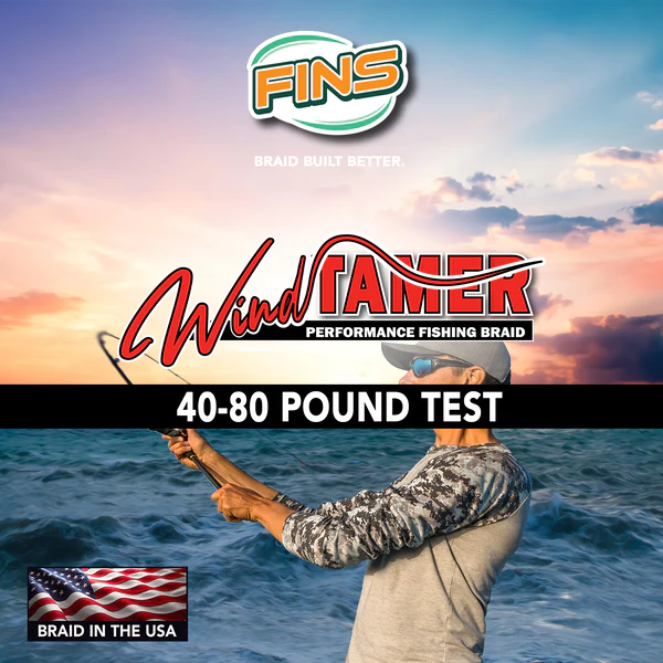 FINS WIND TAMER BRAID – Chaos Tackle