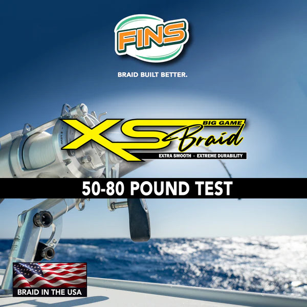 FINS XS Braided Fishing Line Extra Smooth by Braidman 